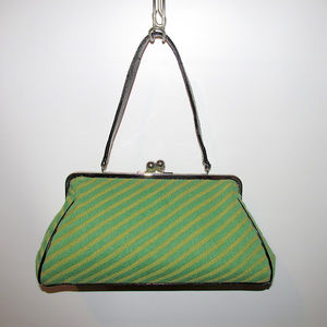 Glenda Gies Jackie Chenille Handbag Satchel Purse